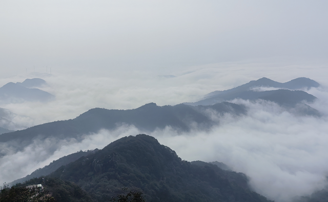 【大美天中】深秋霧漫老樂山 云海翻涌繪仙境